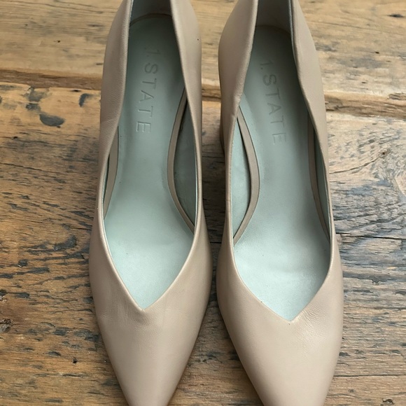 Beige Chunky Heel - Picture 2 of 3